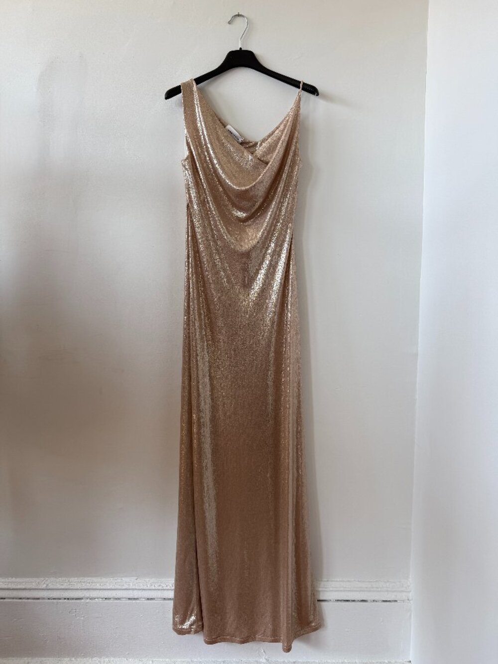 Marcella NYC Liberty Metallic Maxi Gown - Size S
